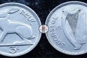 [#2234] - Ireland 1933 | Irish 3d | 3 Pence | Hare | KM.4