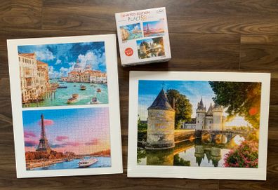 Trefl Limited Edition Places Jigsaws x3