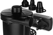 NEW SALE | Electric Air Pump - 240V Mains 3 Size Nozzles - For Inflating Deflating Camping Air Mattress/Bed, Beach Toys, Inflatable Paddling Pools