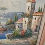 Beautiful Framed Oil Italian Scence Image 5