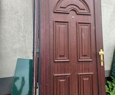 pvc double glazed door and frame