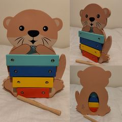 Wooden Otter Zylophone Toy