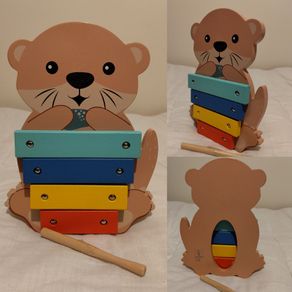 Wooden Otter Zylophone Toy