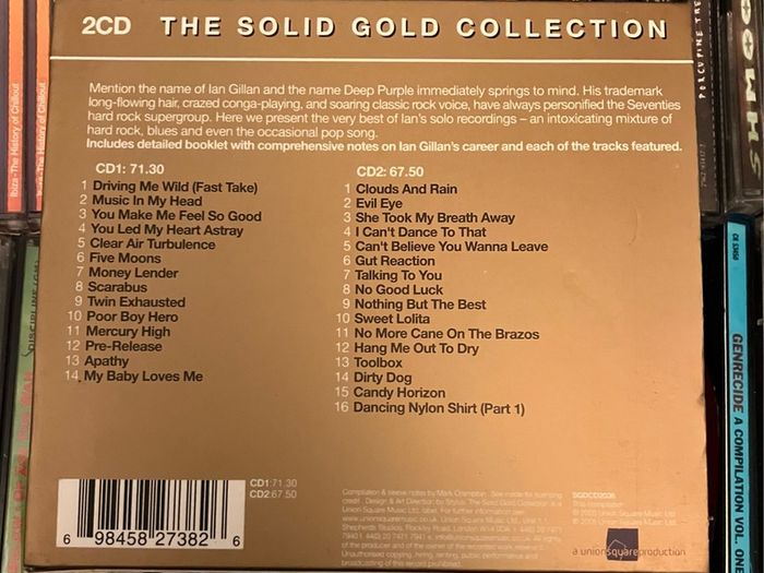 Ian Gillan - The Solid Gold collection    CD