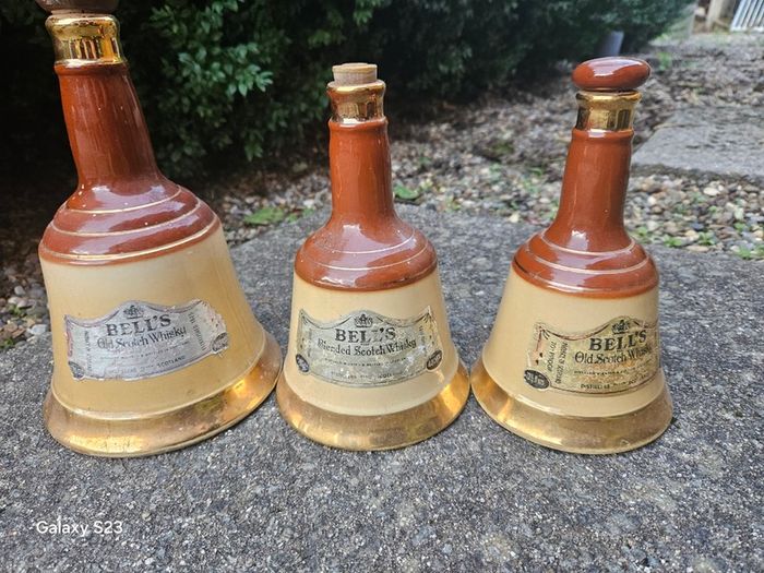 Whiskey bottles  Bells Scotch Whiskey Wade jars
