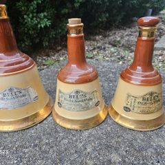 Whiskey bottles  Bells Scotch Whiskey Wade jars