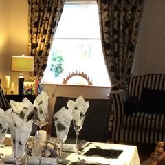 2 sets of matching Curtains and curtain poles