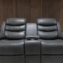 Sorrento Roma Leather Wireless Charging Recliner Sofa Image 7