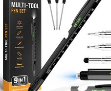 Gifts for Men, Father's Day Gifts, 9 in 1 Multi Tool Pen Gadgets for Men Dad Gifts, Father's Day Gifts from Daughter/Son, Men Gifts for Him, Birthday Gifts for Men, Christmas Gifts for Him (FREE SHIPPING)