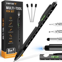 Gifts for Men, Father's Day Gifts, 9 in 1 Multi Tool Pen Gadgets for Men Dad Gifts, Father's Day Gifts from Daughter/Son, Men Gifts for Him, Birthday Gifts for Men, Christmas Gifts for Him (FREE SHIPPING)