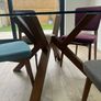 Mid century style dining table and chairs Image 2