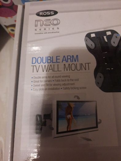 double arm tv wall mount