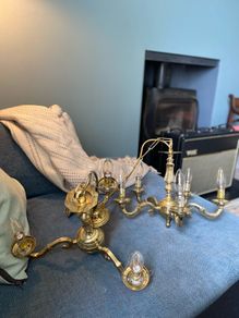 vintage brass chandeliers