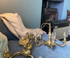 vintage brass chandeliers