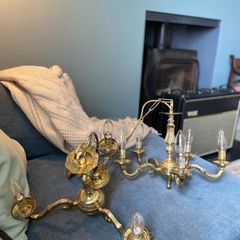 vintage brass chandeliers