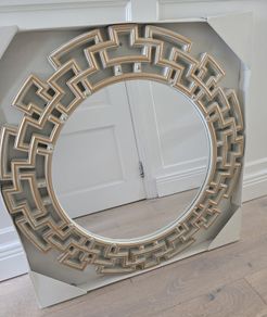 Cream & brushed gold Wall Mirror