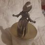 Rare Antique Mystery Clock Girl Pendulum Victorian Era Image 2