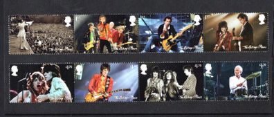 2022 Great Britain Music Giants - The Rolling Stones Commemorative Stamps Mint Never Hinged (MNH)