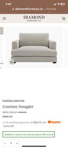 BRAND NEW HALF PRICE Diamond living Courtney Snuggler