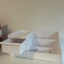 White Desk Organizer with Drawers Image 4