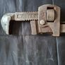 Antique Heavy Duty Pipe Wrench 14 Inches C.K GERMAN MADE Image 2