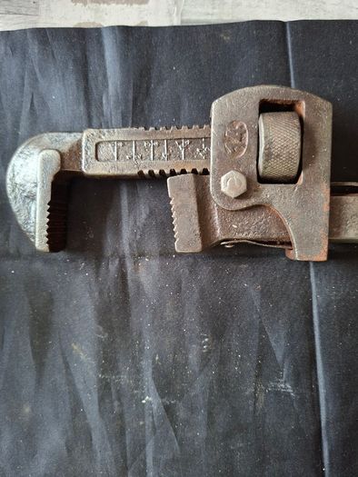 Antique Heavy Duty Pipe Wrench 14 Inches C.K GERMAN MADE