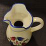 Rare Vintage 1930s Czechoslovakian Hand-Painted Folk Art Ceramic Jug  Pitcher Image 3