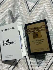 Antonio banderas the golden secret and novellista blue fortune perfume samples new