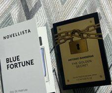 Antonio banderas the golden secret and novellista blue fortune perfume samples new
