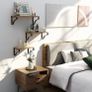 Floating Shelves Wall Mounted Shelf, Paulownia Wood Wall Shelves, Wooden Shelves Set of 3 for Bedroom, Bathroom, Living Room, Kitchen, Home Office, Laundry room,etc (FREE POSTAGE) Image 2