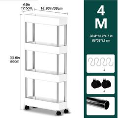 storage kitchen shelf Interspace Gap shelf mobile kitchen toilet gap rack Bathroom storage rack Fridge side seam finishing rack