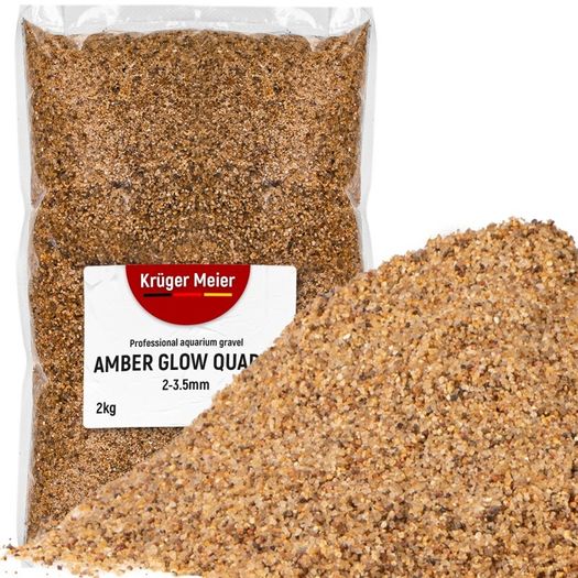 Aquarium Gravel KM Amber Glow Quartz 2Kg