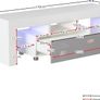 Modern Stylish Tv Cabinet With Led Lights Multiple Colours Available (free Postage) Image 3