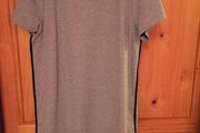 Grey dress with black trim