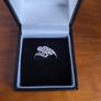 9ct Gold Ring with Gemstone Twist Setting Image 3