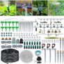 NEW SALE | 132+6.6FT Greenhouse Irrigation Hose, 154Pcs Garden Watering System Micro Drip Irrigation Kit with 4-Types Nozzles & 4x6-Way Connector & 1/4" Tubing Valve, Auto Plant Watering Device for Outdoor Image 2