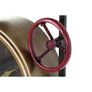 Industrial Wall Clock with Valves and Decorative Pipes Image 4