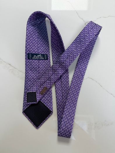 Hermes silk tie