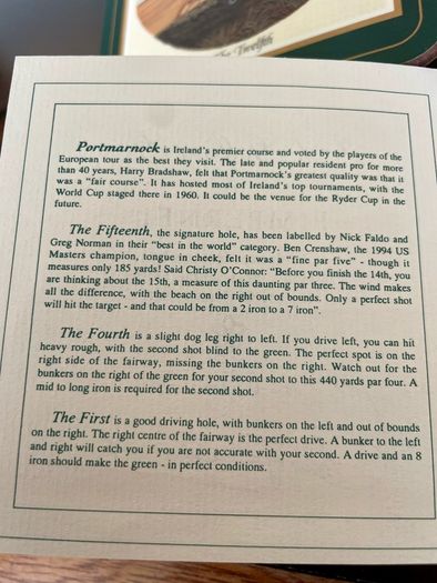 Six Irish Golfing Greats Pimpernel Irish Heritage Collection Coasters