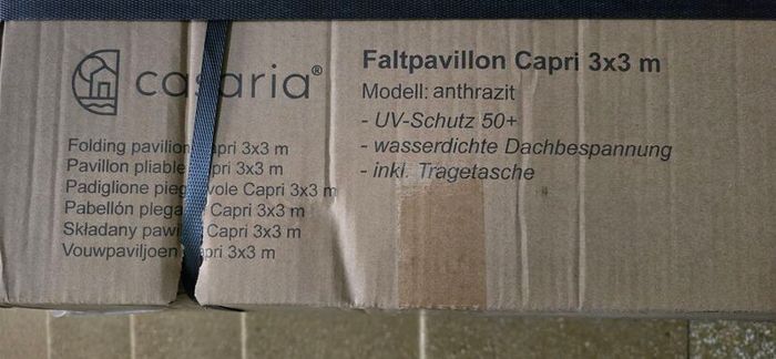 Folding Gazebo 3x3m, Tent, Pop-Up, Quick Setup, UV Protection 50+, Waterproof, Sturdy, Anthracite Grey