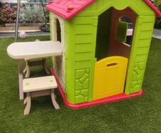 Deluxe playhouse with table and chairs