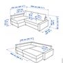 IKEA Corner sofa-bed with storage Image 3