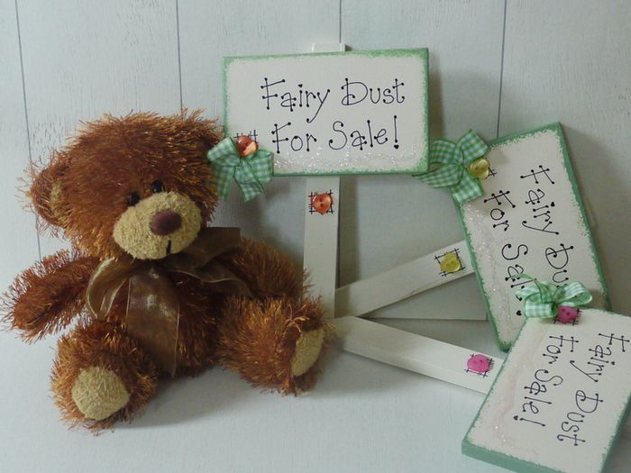 Fairy Dust For Sale Handmade Sign Post