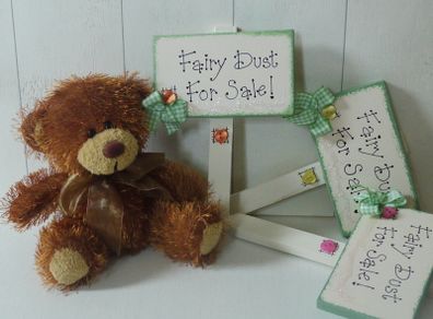 Fairy Dust For Sale Handmade Sign Post