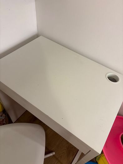 desk and chair