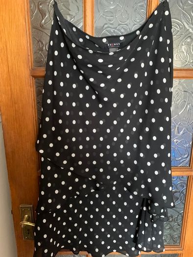 Liz Claiborne Black polka dot skirt