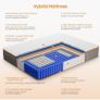 Double Mattresses 10.6Inch Hybrid Mattress Double Bed, Memory Foam Pocket Spring Mattresses Medium Firm Image 8