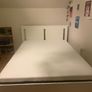white double bed frame Image 5