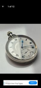 vintage silver pocket watch