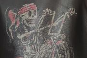 Rare Vintage Von Dutch Leather Jacket - Biker Skeleton